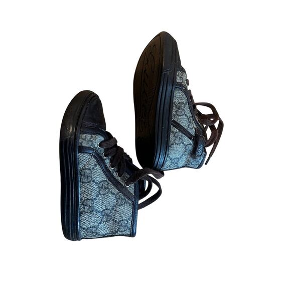 Gucci Kids Toddler High Top Sneaker Size 22 - Picture 2 of 5